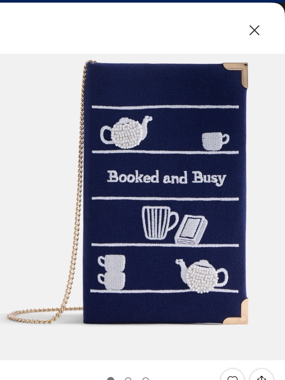 Booked and Busy Navy Crossbody Phone Bag